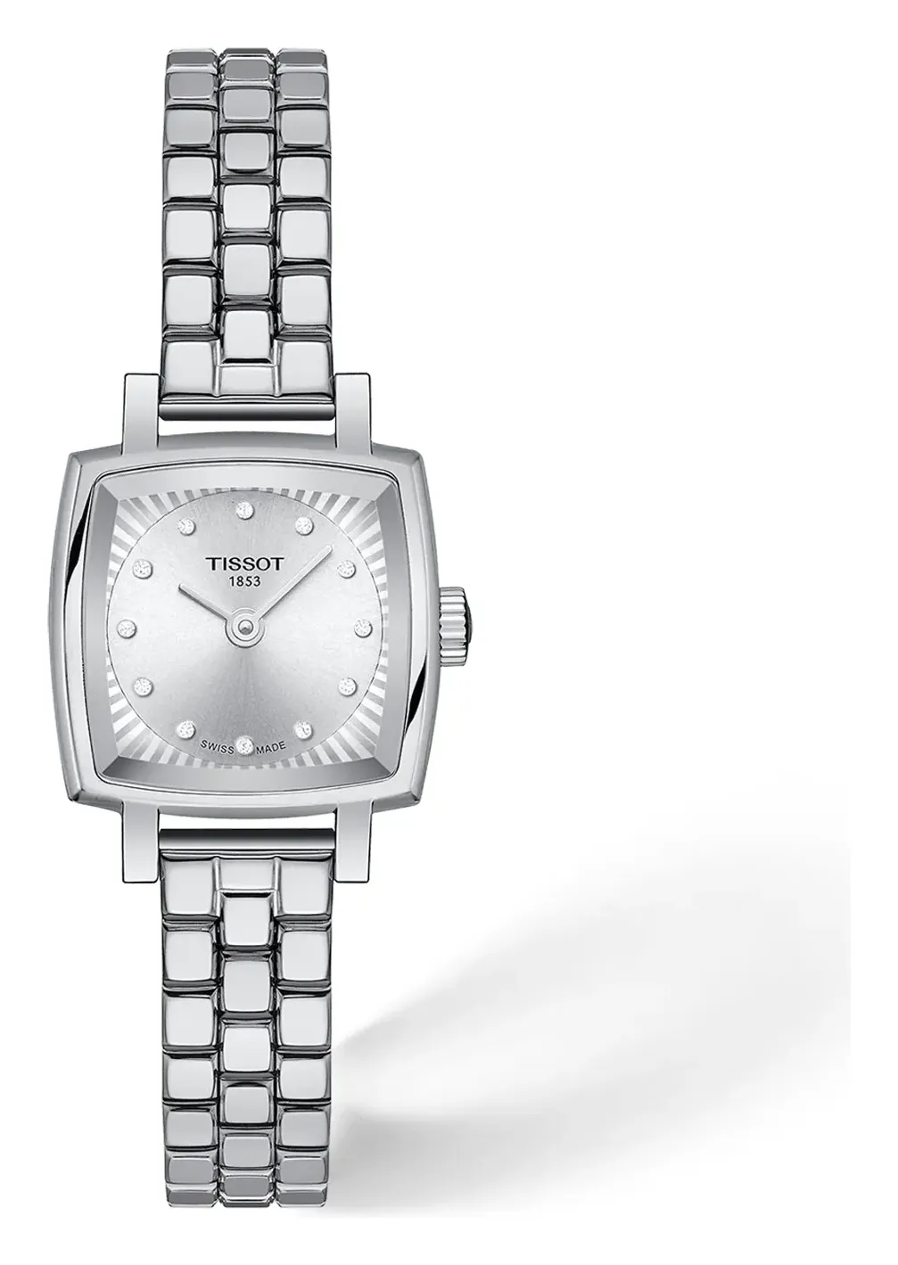 Tissot Lovely Square 20x20mm T0581091103601, reference T0581091103601, silver dial, stainless steel case