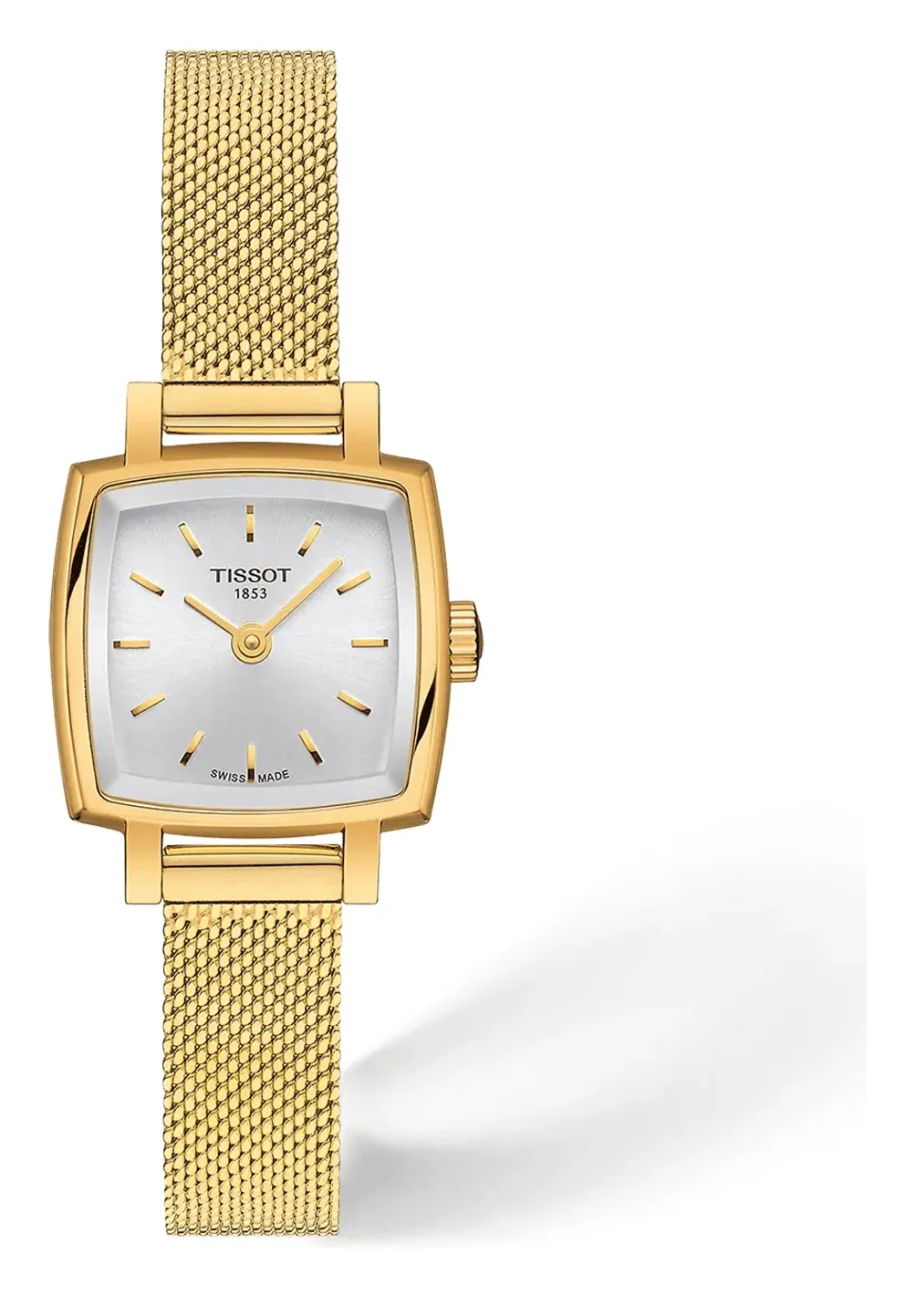 Tissot Lovely Square 20x20mm T0581093303100, reference T0581093303100, silver dial, stainless steel case