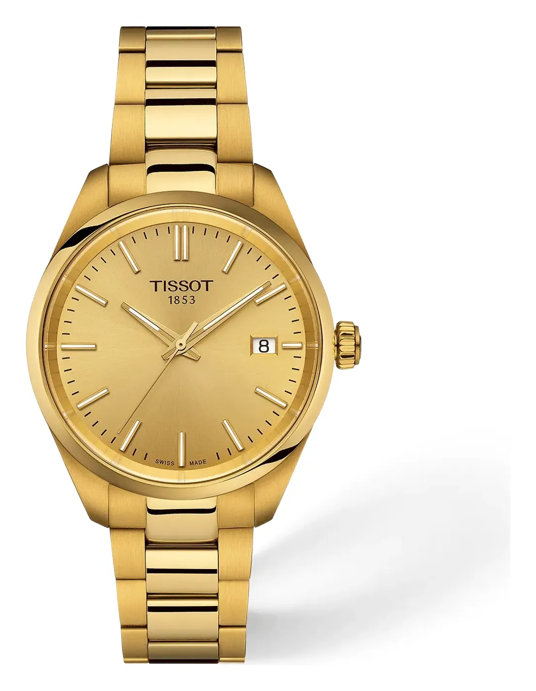 Tissot PR 100 34mm T1502103302100, reference T1502103302100, champagne dial, stainless steel case