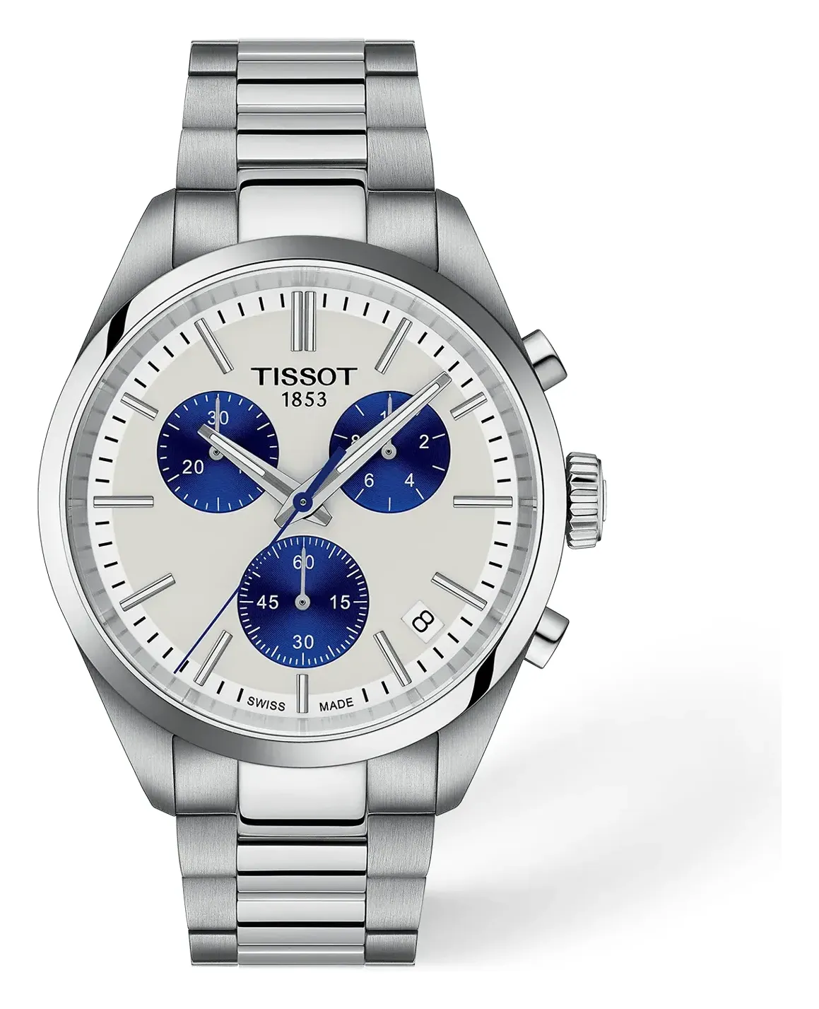 Tissot PR 100 40mm T1504171101100, reference T1504171101100, white dial, stainless steel case