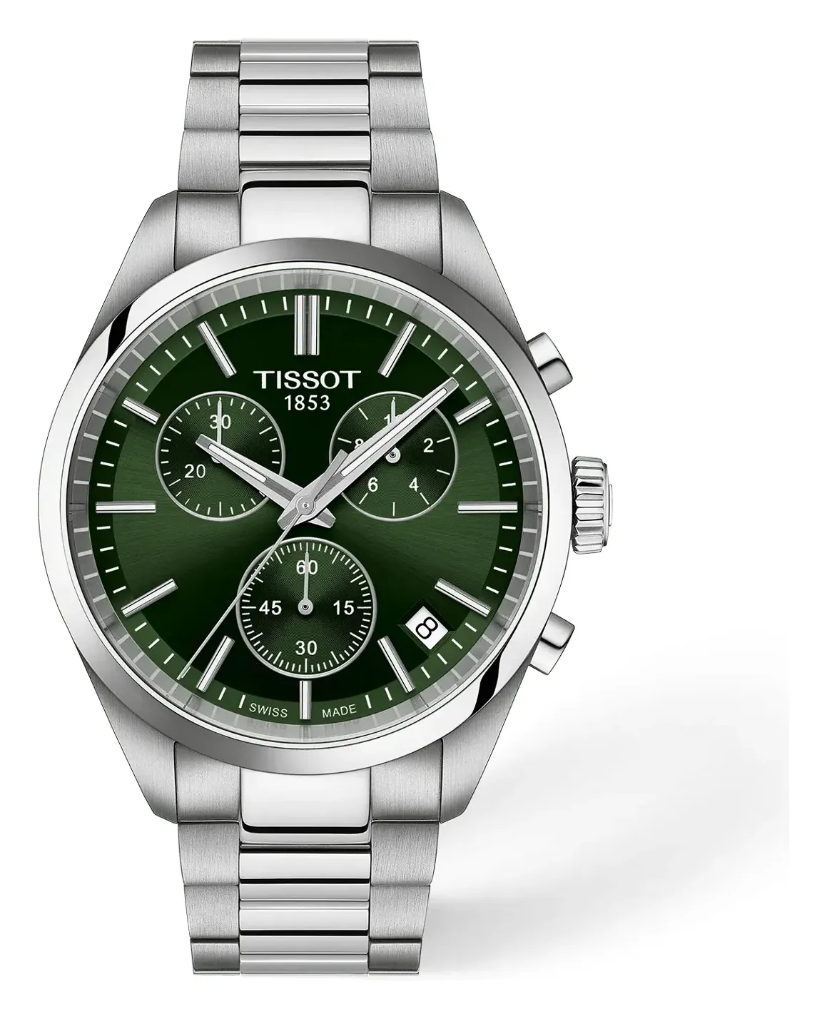 Tissot PR 100 40mm T1504171109100, reference T1504171109100, green dial, stainless steel case