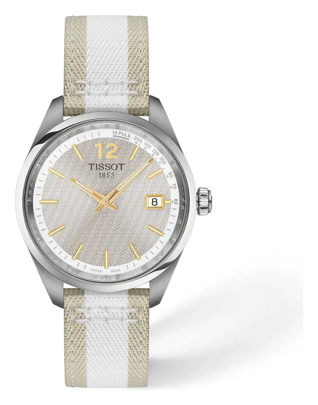 Tissot PR 100 Cycling 34mm, reference T1502101703700, grey dial, stainless steel case
