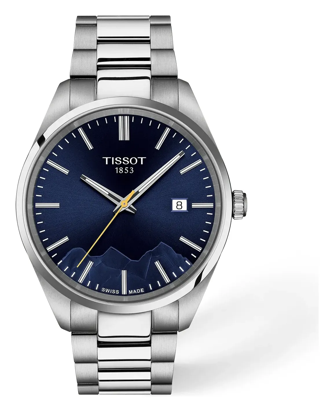 Tissot PR 100 Jungfraubahn 40mm, reference T1504101104102, blue dial, stainless steel case