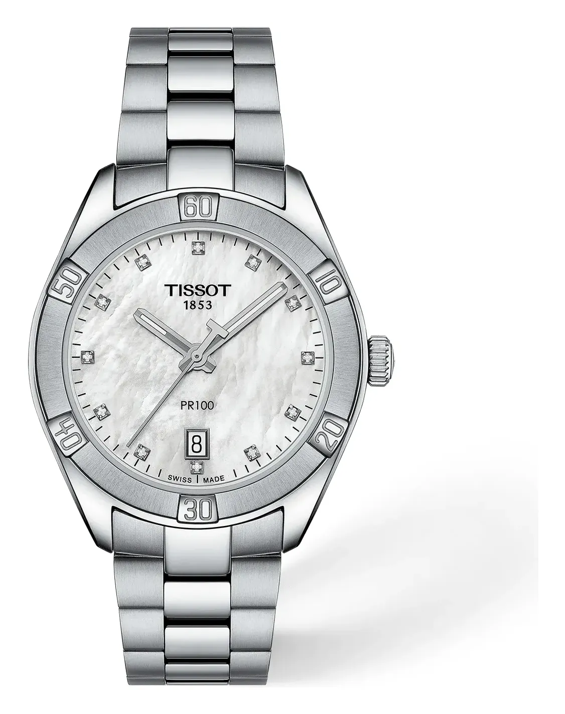 Tissot PR 100 Sport Chic 36mm T1019101111600, reference T1019101111600, white dial, stainless steel case