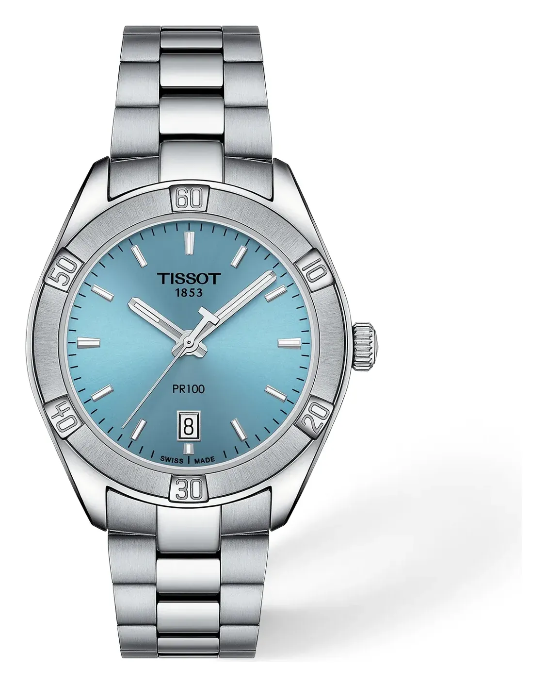Tissot PR 100 Sport Chic 36mm T1019101135100, reference T1019101135100, blue dial, stainless steel case
