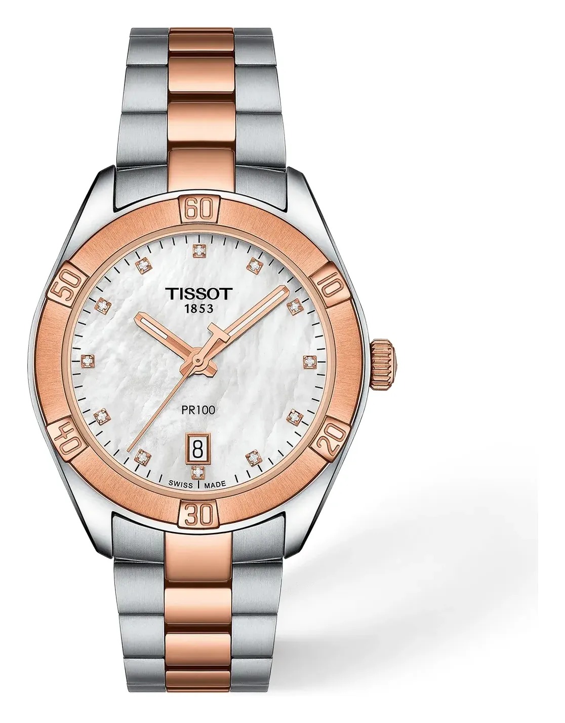Tissot PR 100 Sport Chic 36mm T1019102211600, reference T1019102211600, white dial, stainless steel case