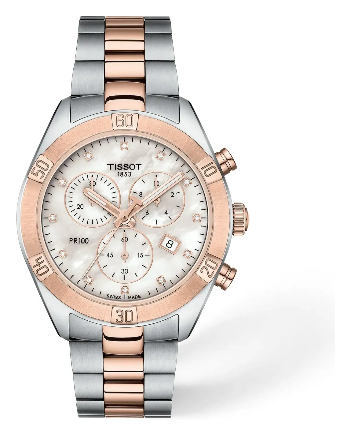 Tissot PR 100 Sport Chic 38mm T1019172211600, reference T1019172211600, white dial, stainless steel case