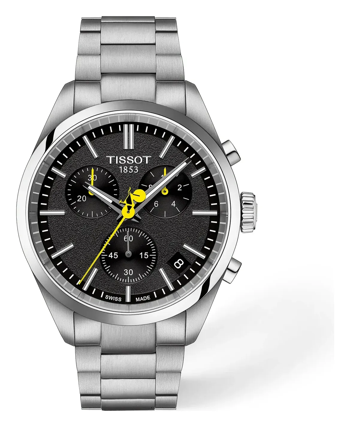Tissot PR 100 Tour de France 40mm, reference T1504171105100, black dial, stainless steel case