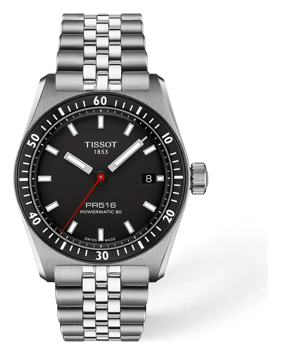 Tissot PR516 38mm T1494071105100, reference T1494071105100, black dial, stainless steel case
