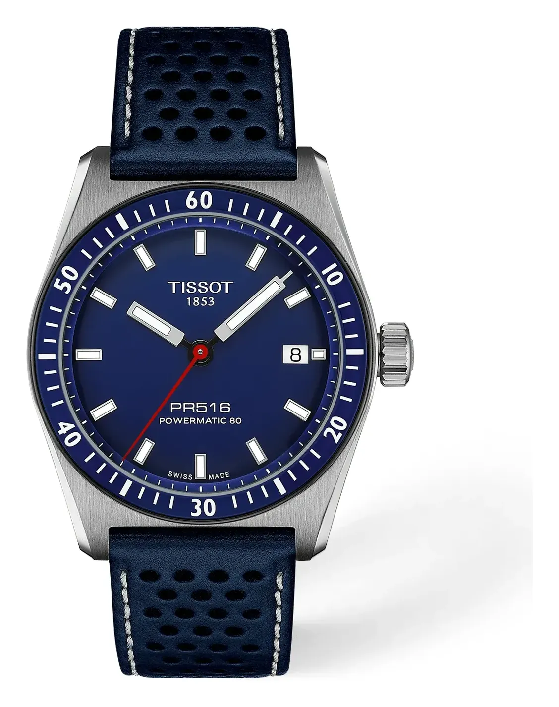 Tissot PR516 38mm T1494071604100, reference T1494071604100, blue dial, stainless steel case