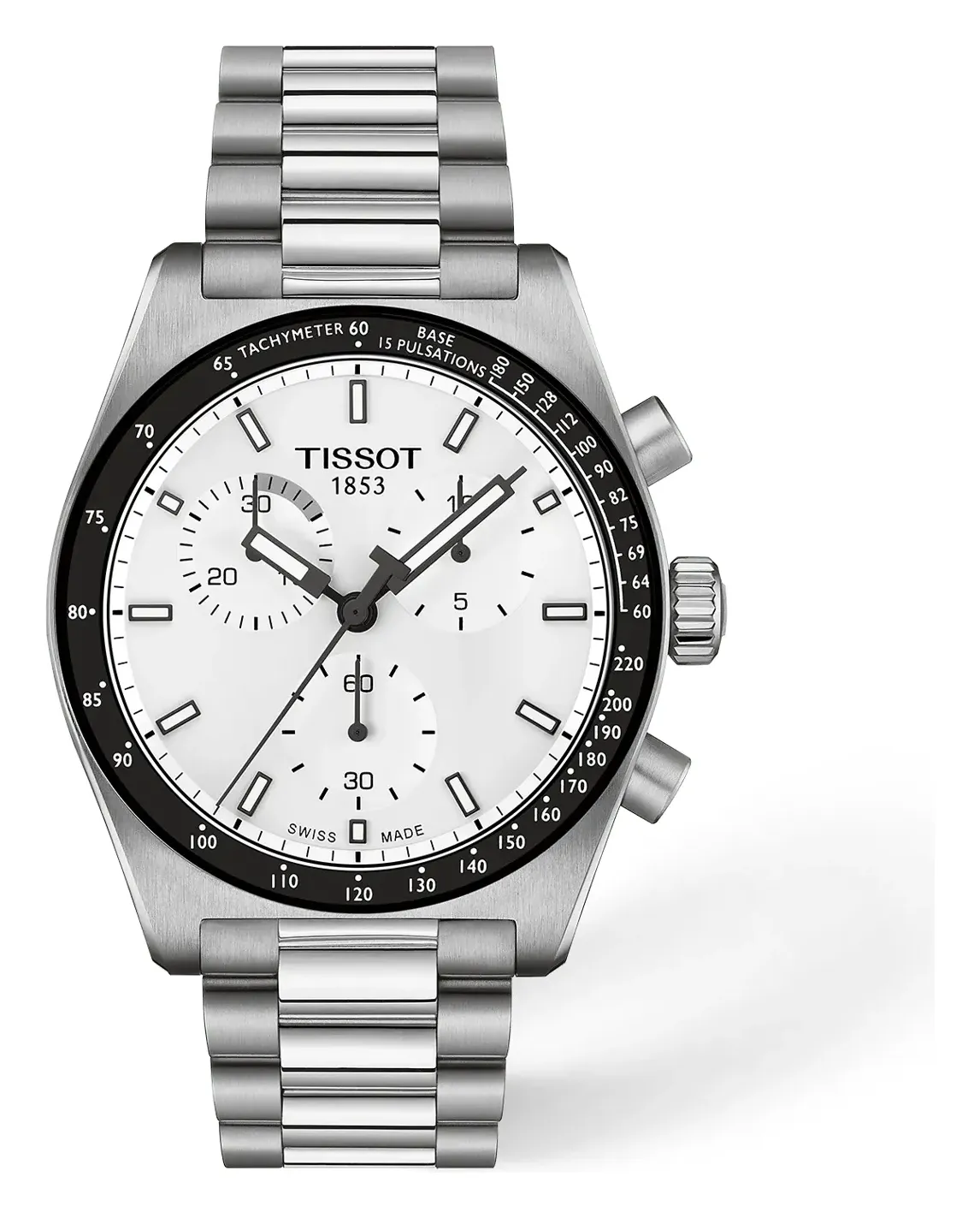Tissot PR516 40mm T1494171101100, reference T1494171101100, white dial, stainless steel case