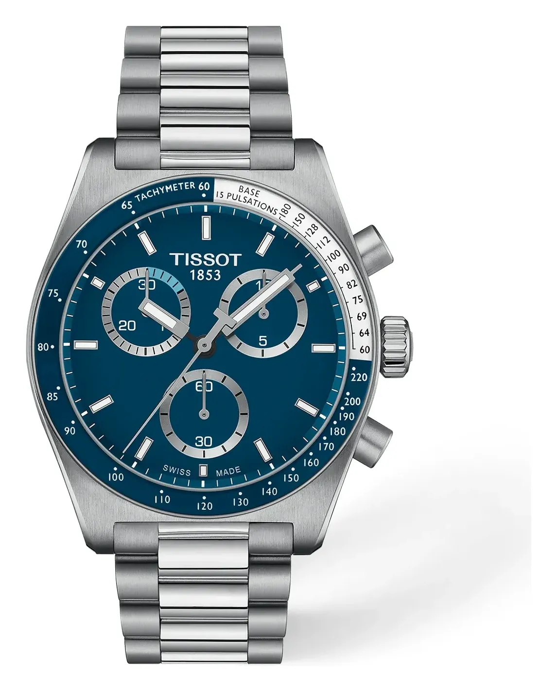 Tissot PR516 40mm T1494171104100, reference T1494171104100, blue dial, stainless steel case