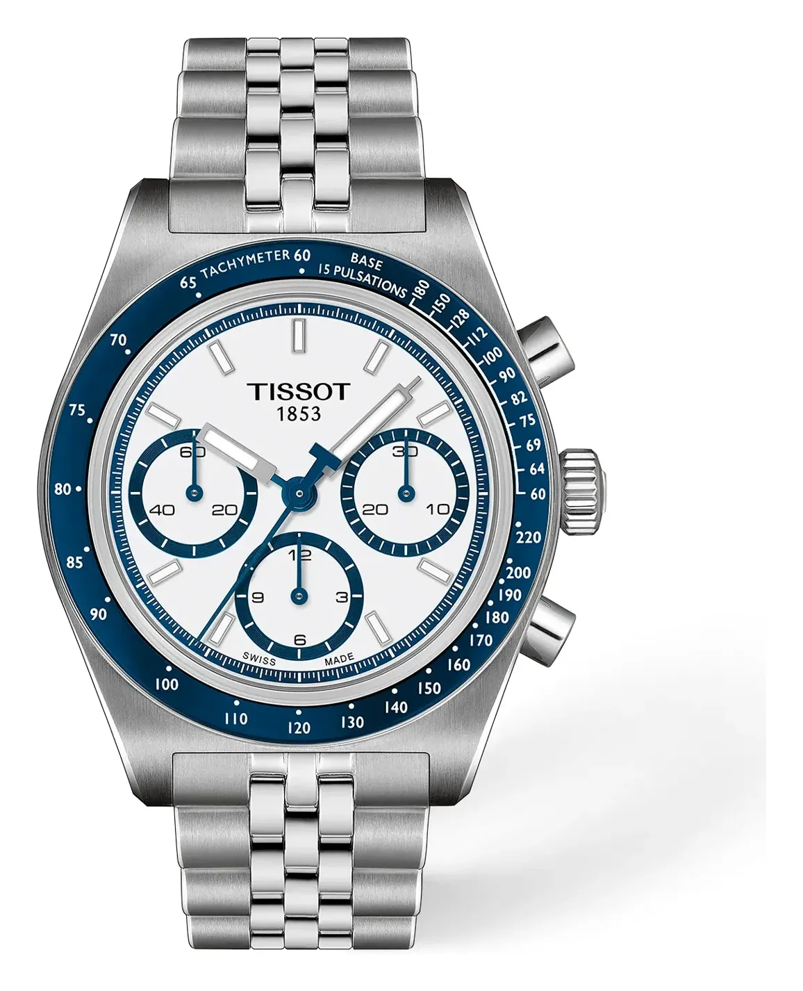 Tissot PR516 41mm, reference T1494621101100, white dial, stainless steel case
