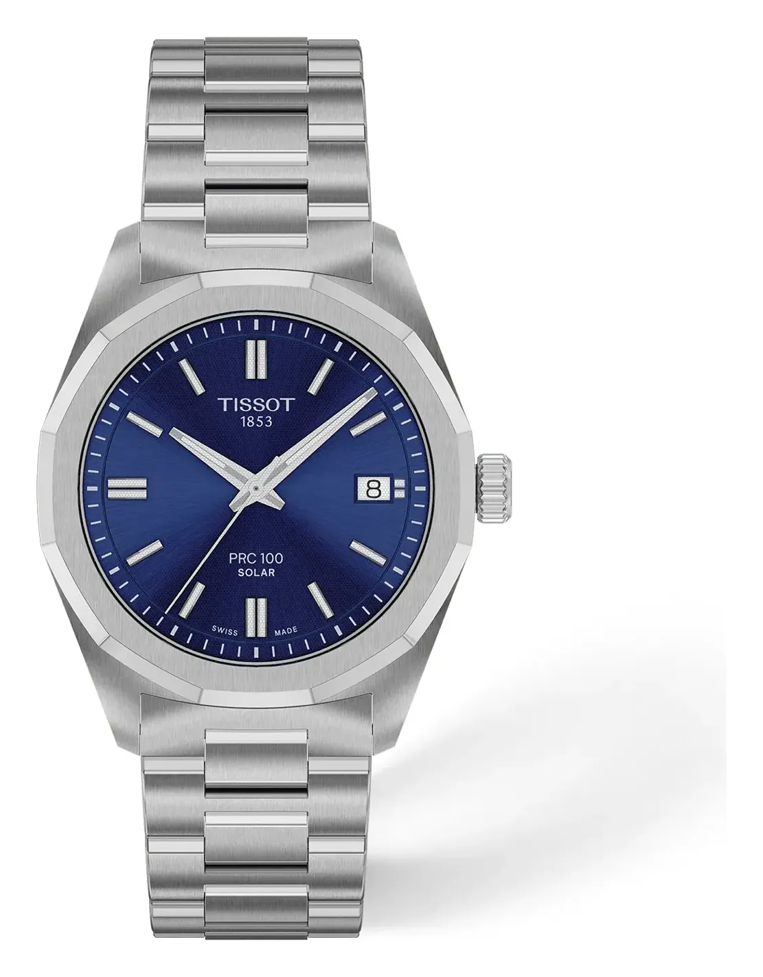 Tissot PRC 100 Solar 34mm T1518221104100, reference T1518221104100, blue dial, stainless steel case