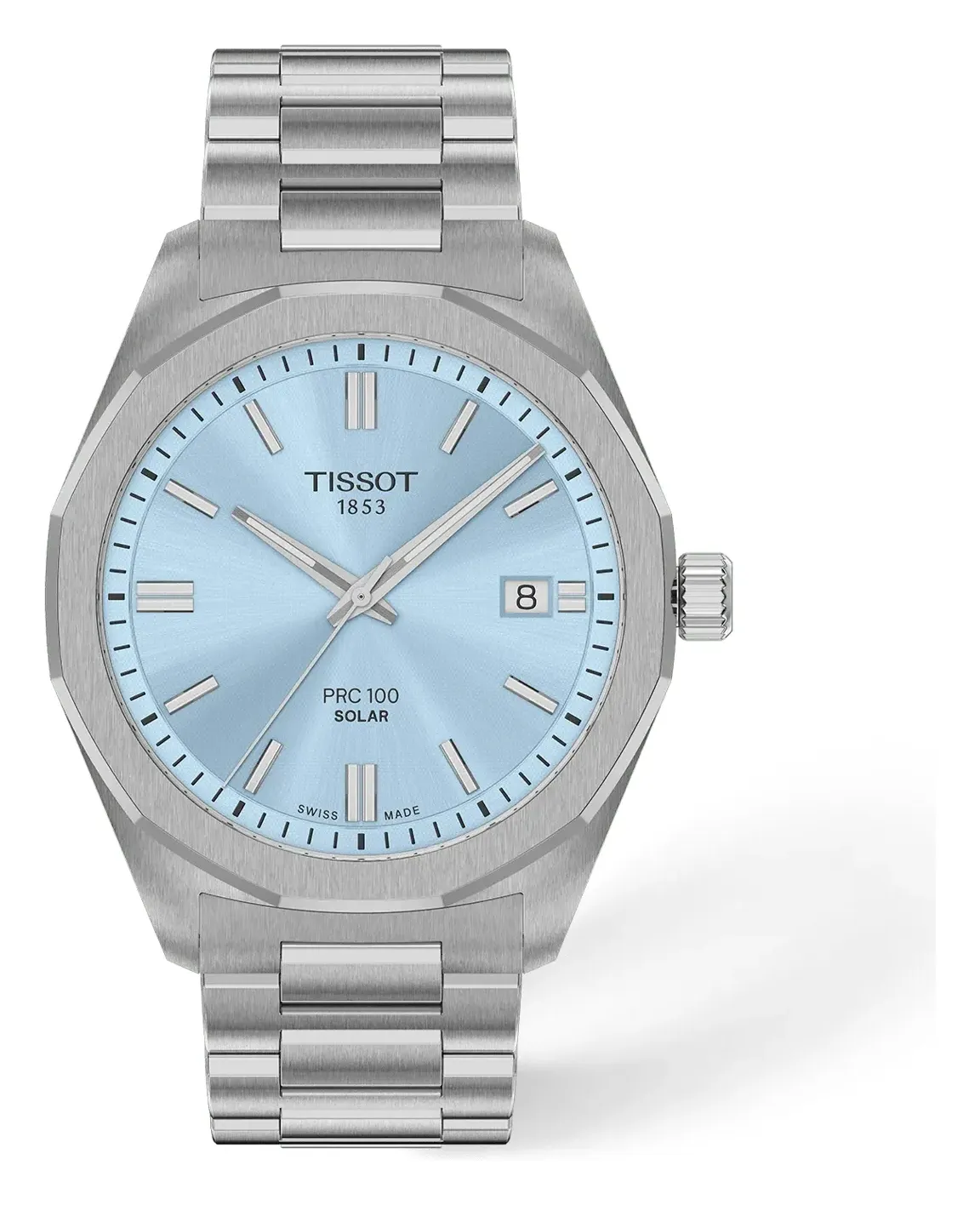 Tissot PRC 100 Solar 39mm T1514221135100, reference T1514221135100, blue dial, stainless steel case