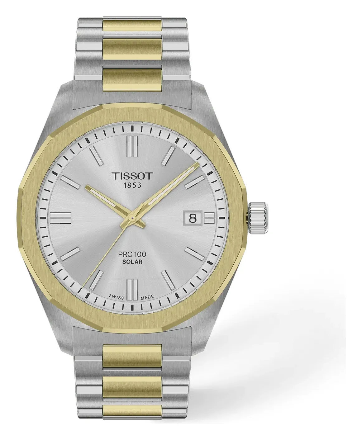 Tissot PRC 100 Solar 39mm T1514222203100, reference T1514222203100, silver dial, stainless steel case