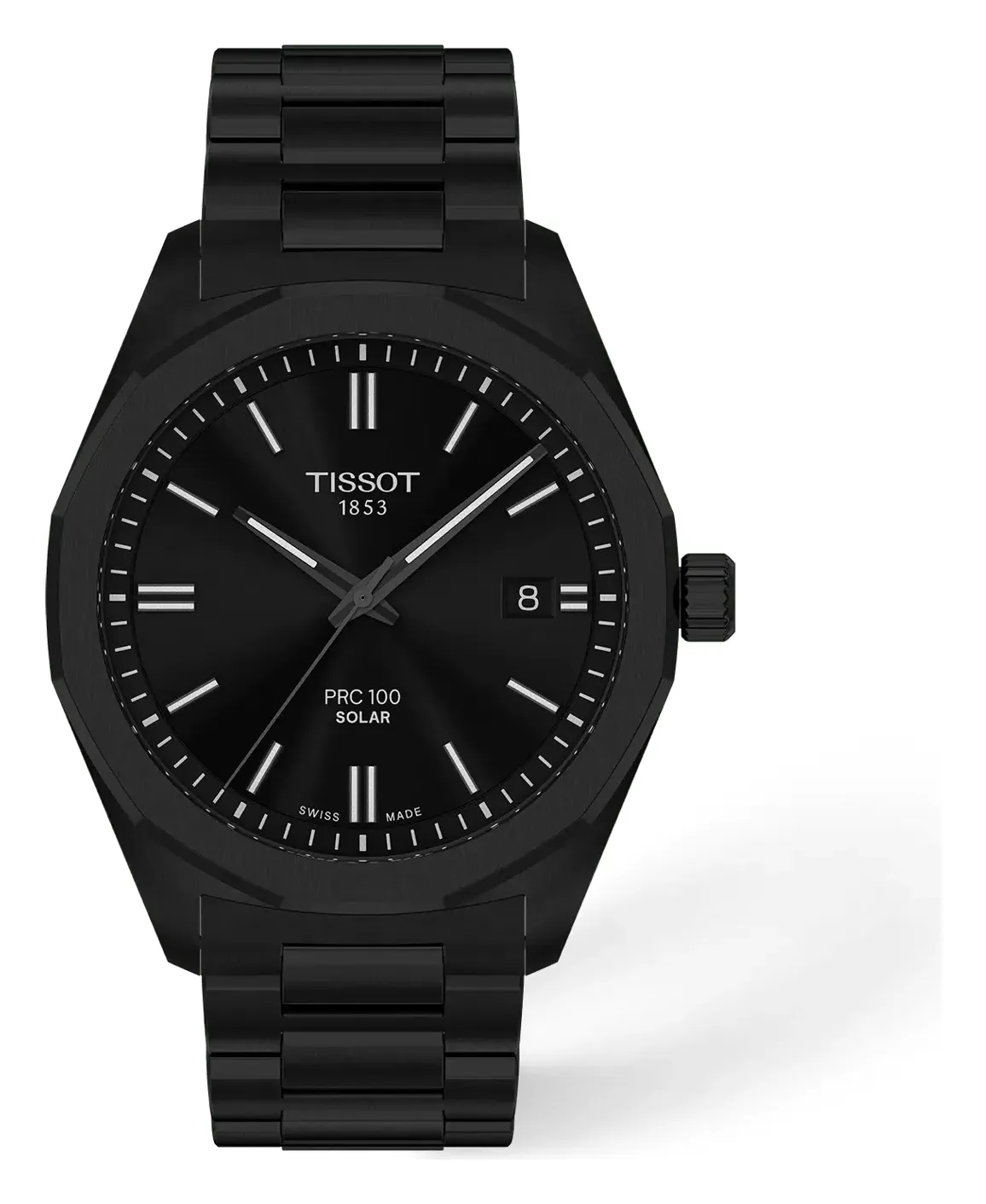 Tissot PRC 100 Solar 39mm T1514223305100, reference T1514223305100, black dial, stainless steel case