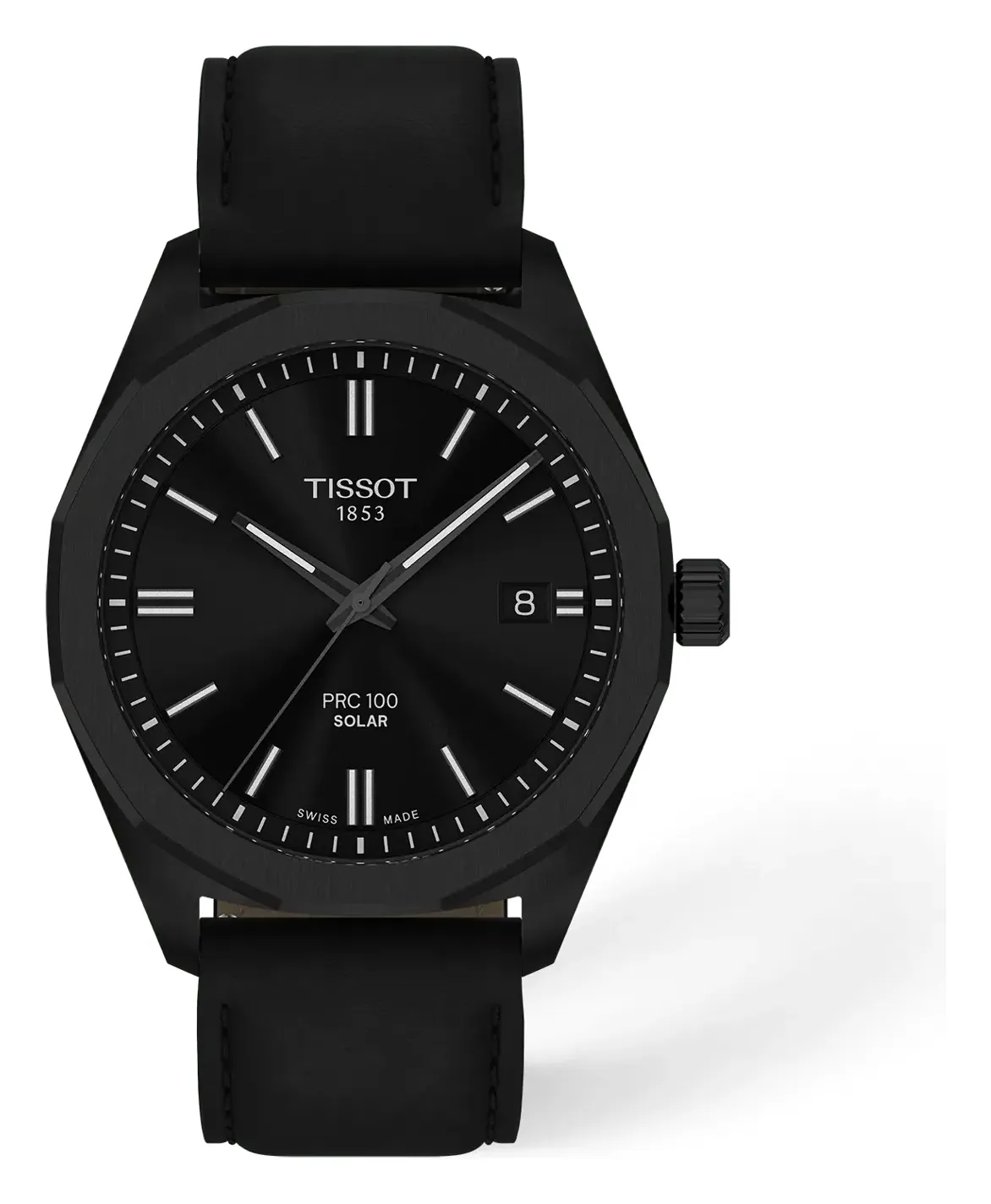 Tissot PRC 100 Solar 39mm T1514223605100, reference T1514223605100, black dial, stainless steel case