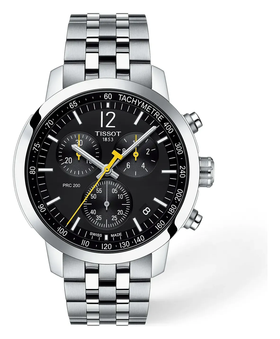 Tissot PRC 200 43mm T1144171105700, reference T1144171105700, black dial, stainless steel case