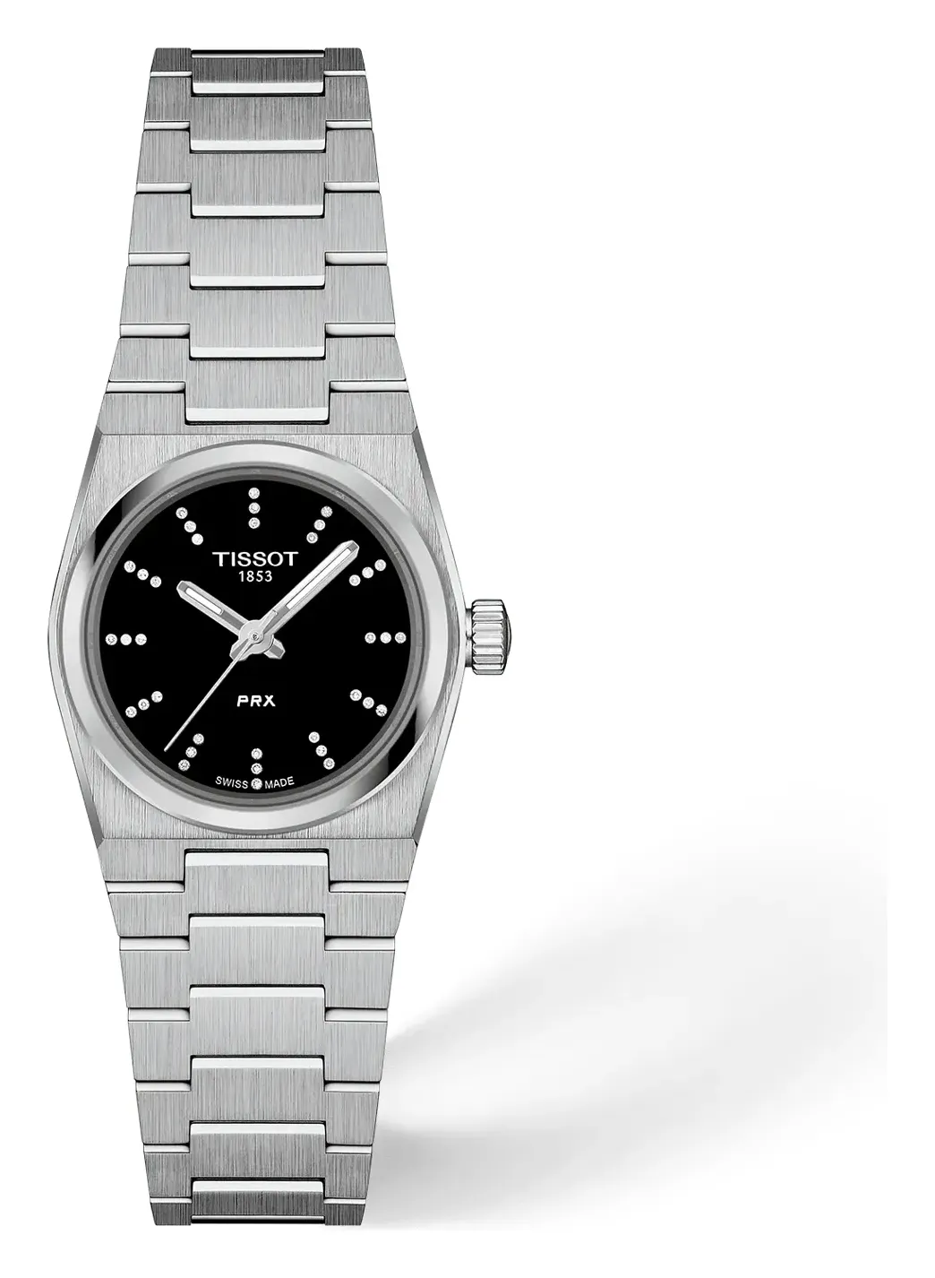 Tissot PRX 25mm T1370101105600, reference T1370101105600, black dial, stainless steel case