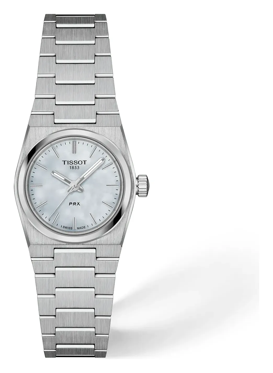 Tissot PRX 25mm T1370101111100, reference T1370101111100, white dial, stainless steel case