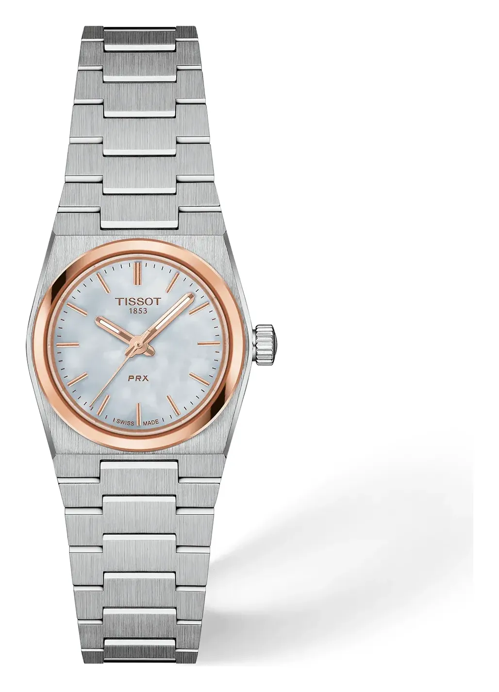 Tissot PRX 25mm T1370102111100, reference T1370102111100, white dial, stainless steel case