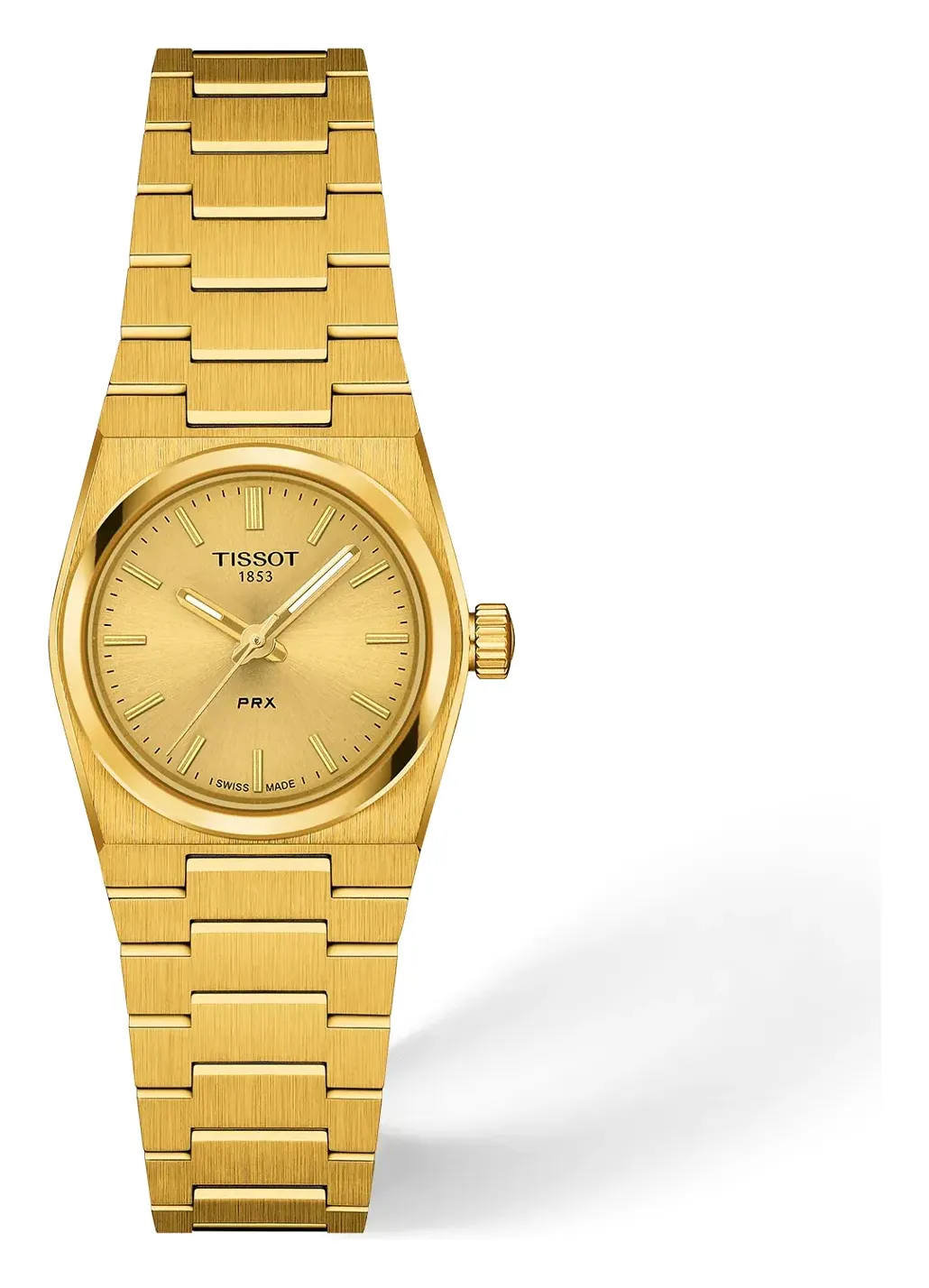 Tissot PRX 25mm T1370103302100, reference T1370103302100, champagne dial, stainless steel case