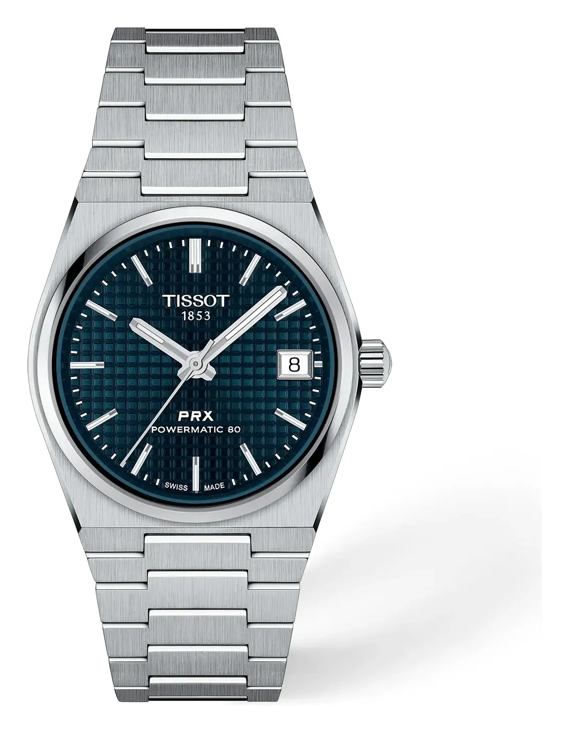 Tissot PRX 35mm T1372071104100, reference T1372071104100, blue dial, stainless steel case