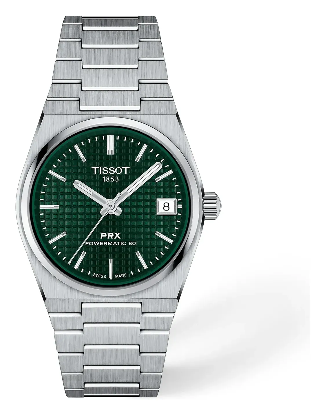 Tissot PRX 35mm T1372071109100, reference T1372071109100, green dial, stainless steel case