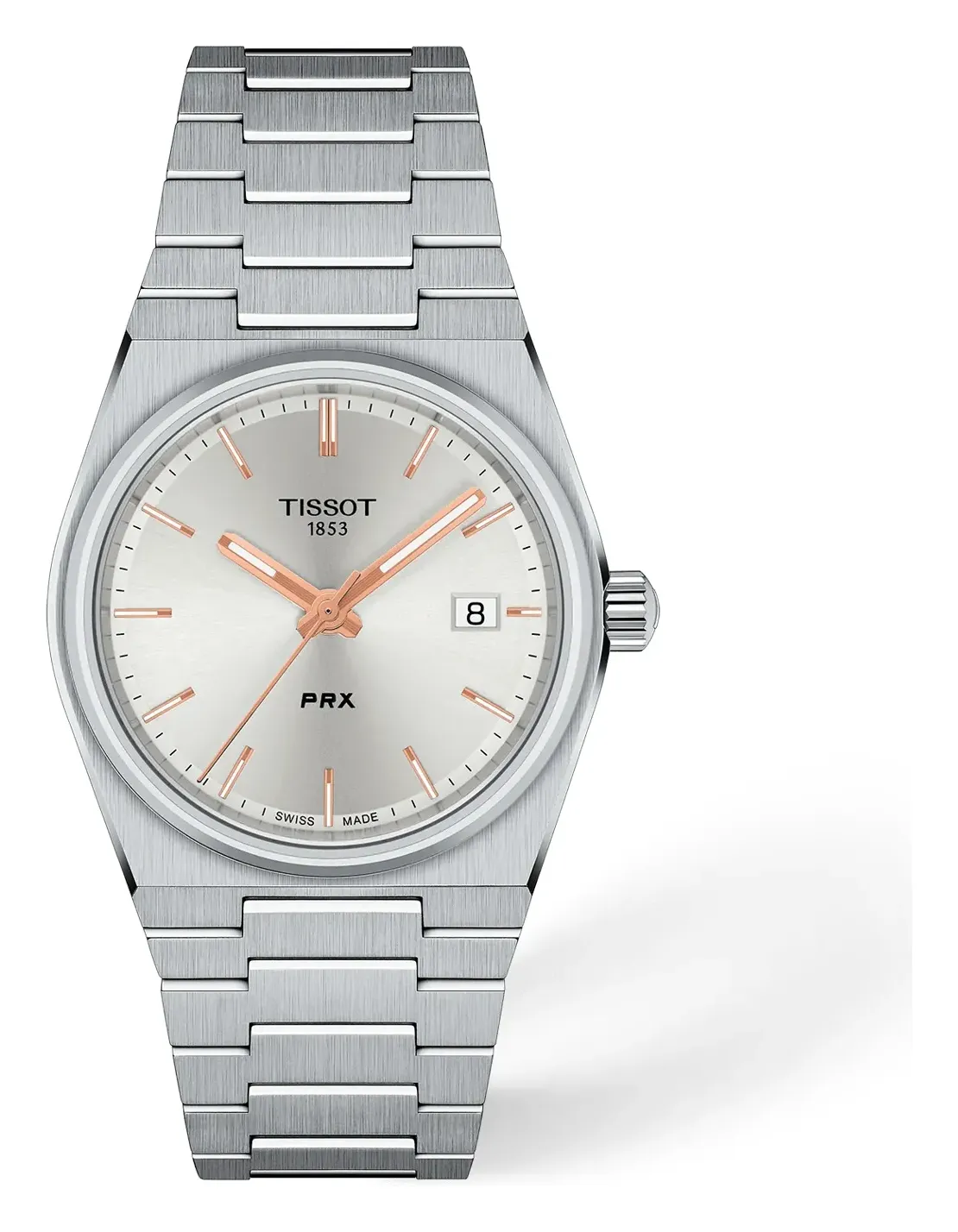 Tissot PRX 35mm T1372101103100, reference T1372101103100, silver dial, stainless steel case