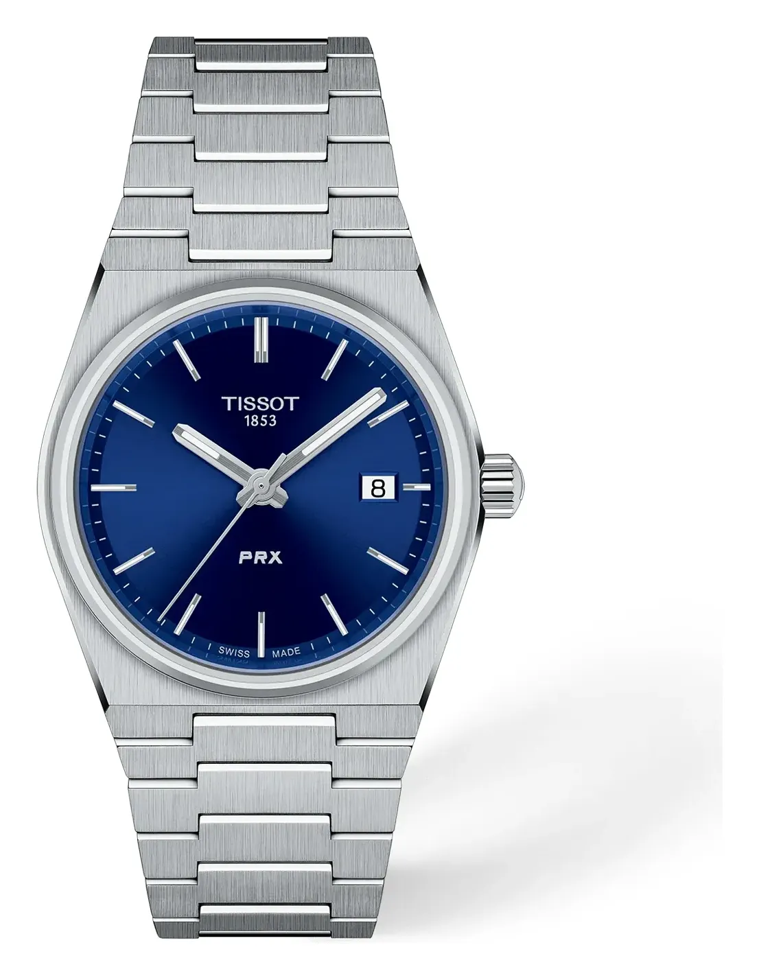 Tissot PRX 35mm T1372101104100, reference T1372101104100, blue dial, stainless steel case
