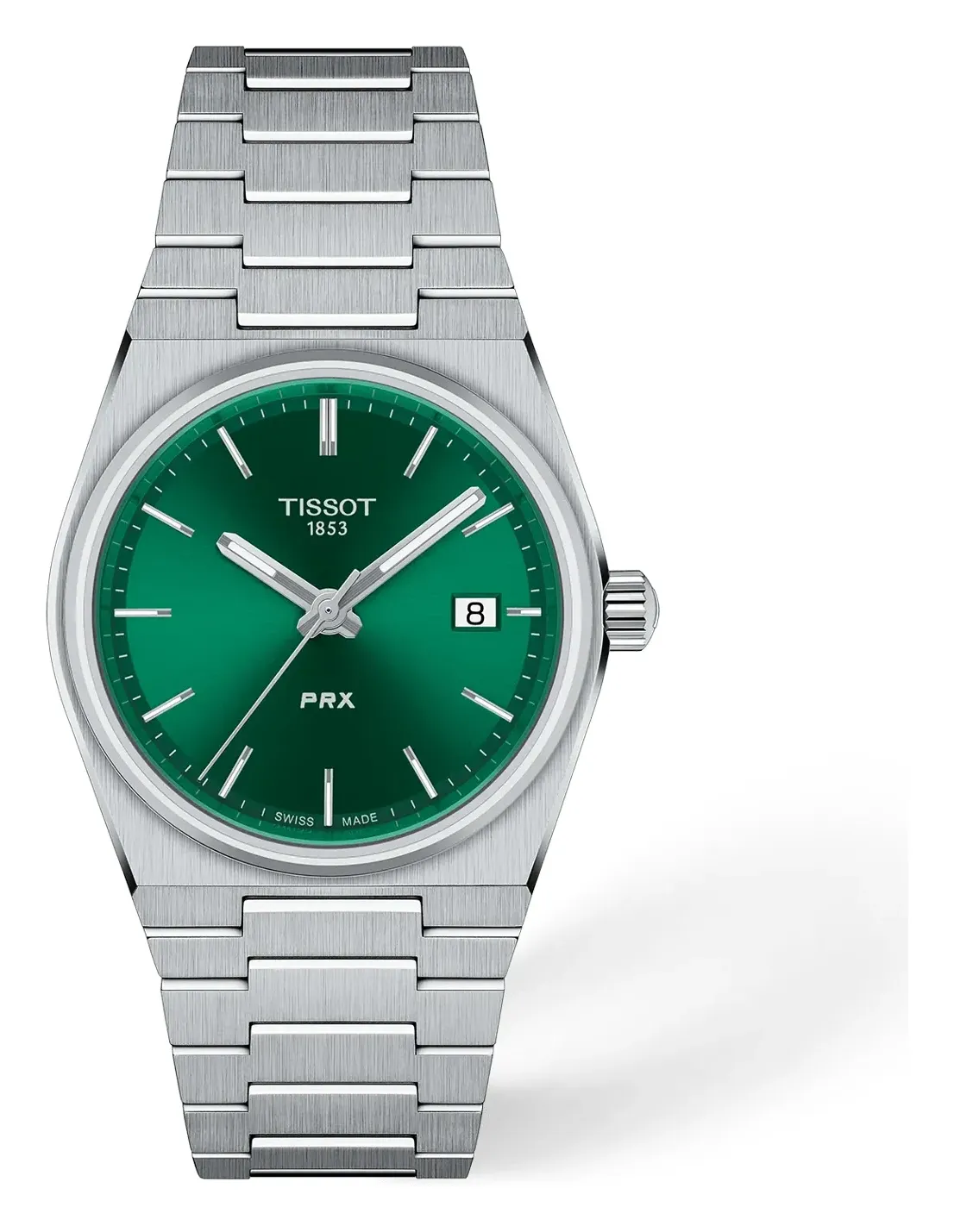Tissot PRX 35mm T1372101108100, reference T1372101108100, green dial, stainless steel case