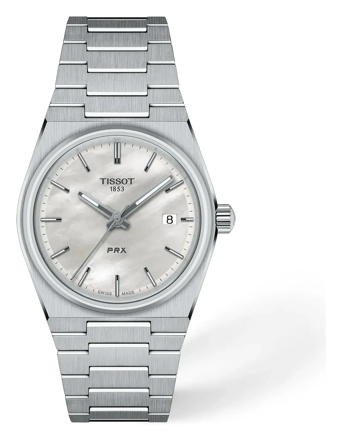 Tissot PRX 35mm T1372101111100, reference T1372101111100, white dial, stainless steel case