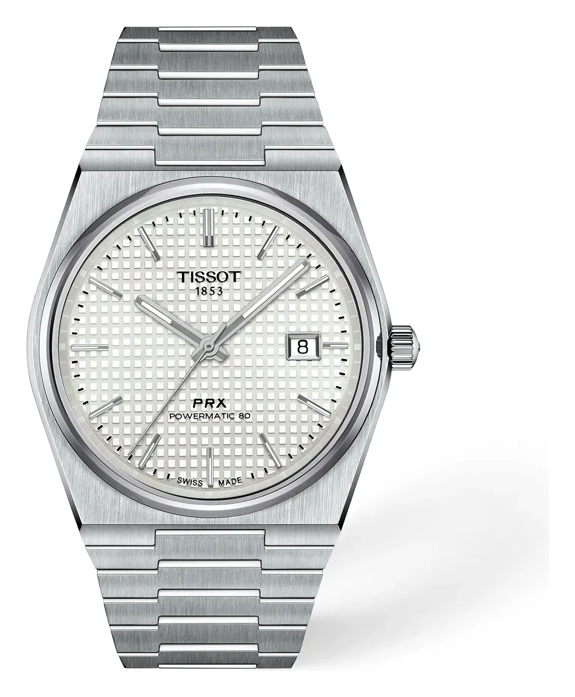 Tissot PRX 40mm T1374071111100, reference T1374071111100, white dial, stainless steel case