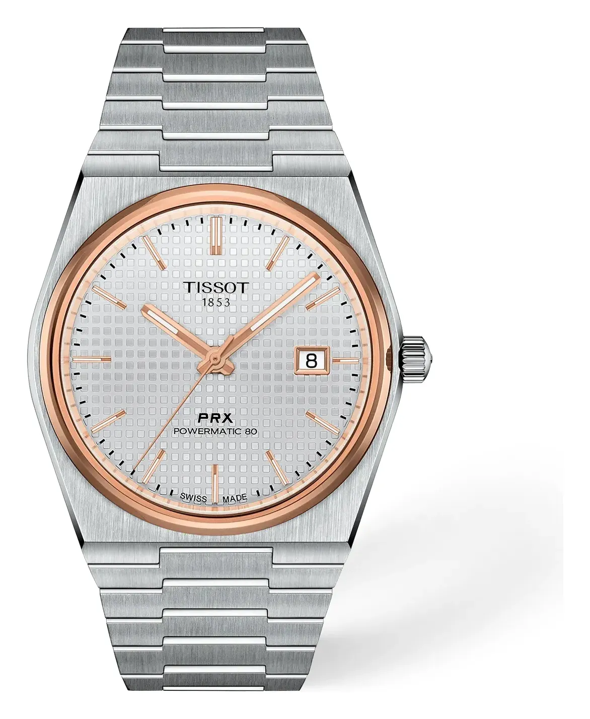 Tissot PRX 40mm T1374072103100, reference T1374072103100, white dial, stainless steel case
