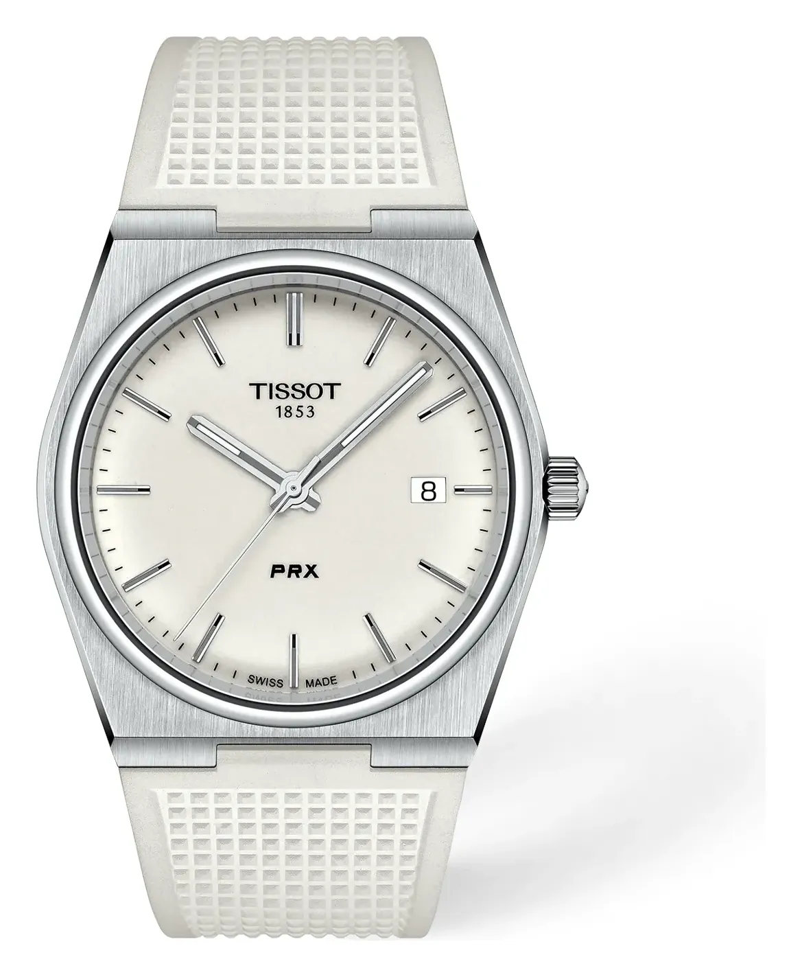 Tissot PRX 40mm T1374101701100, reference T1374101701100, white dial, stainless steel case