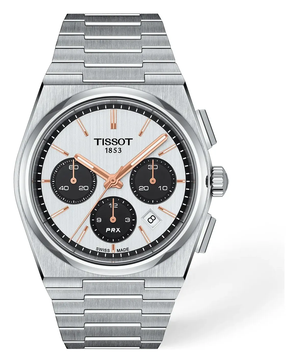 Tissot PRX 42mm T1374271101100, reference T1374271101100, white dial, stainless steel case