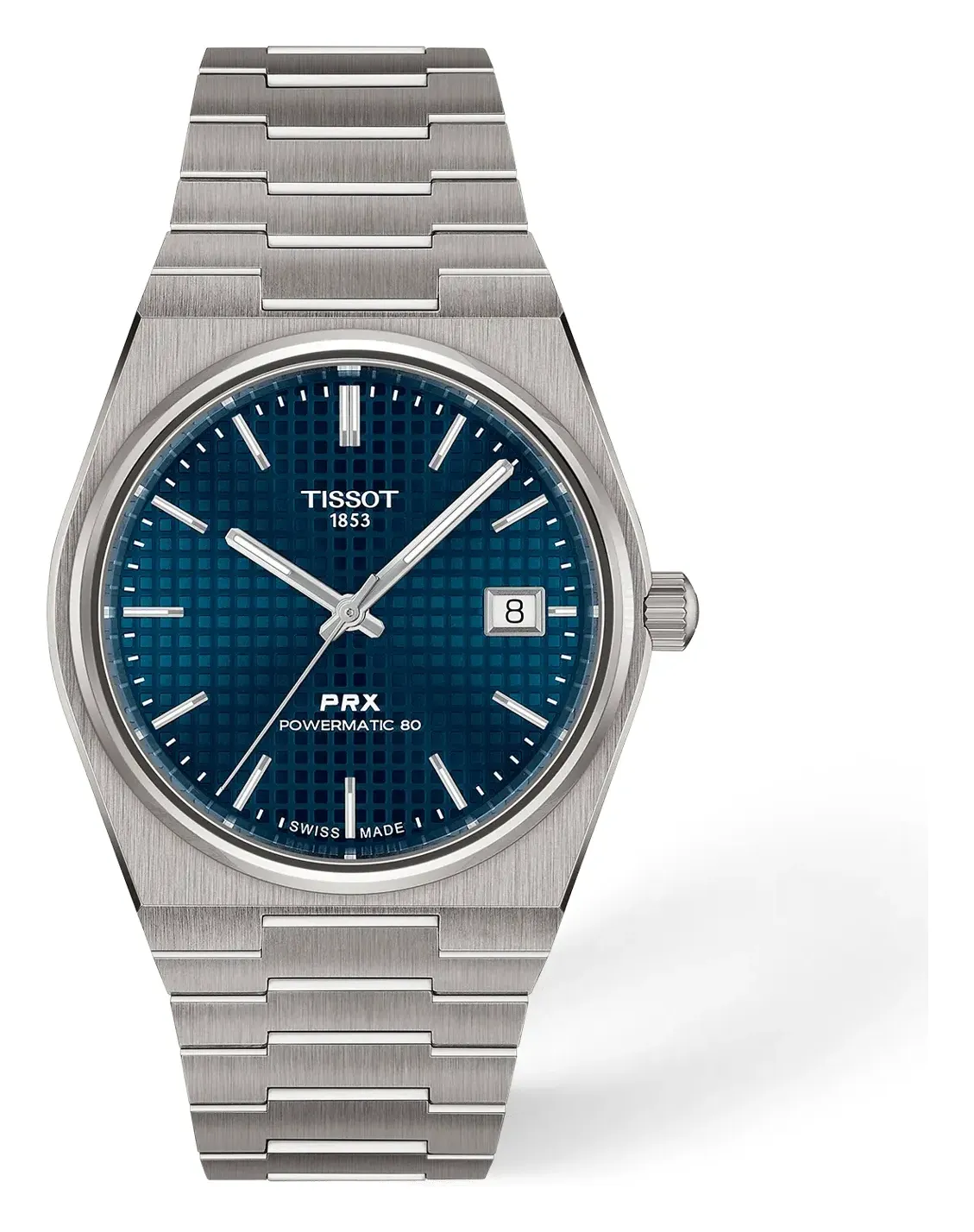 Tissot PRX Titanium 38mm T1378074404100, reference T1378074404100, blue dial, titanium case