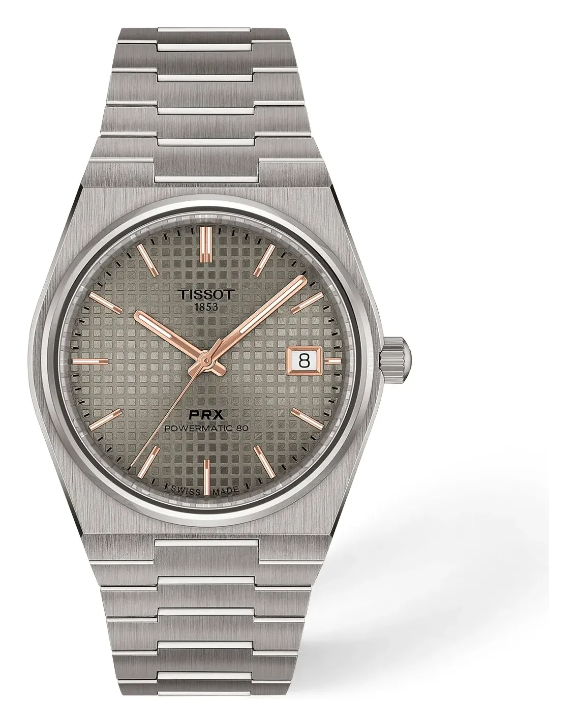 Tissot PRX Titanium 38mm T1378074406100, reference T1378074406100, grey dial, titanium case