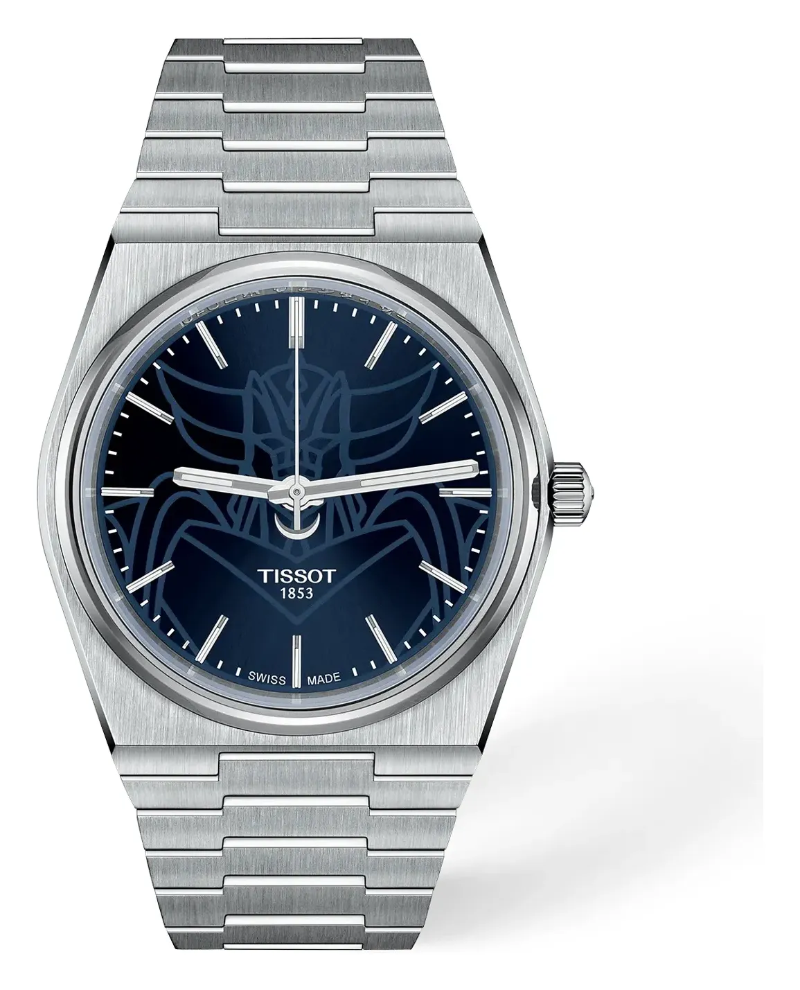 Tissot PRX UFO Robot Grendizer 40mm, reference T1374071104102, blue dial, stainless steel case