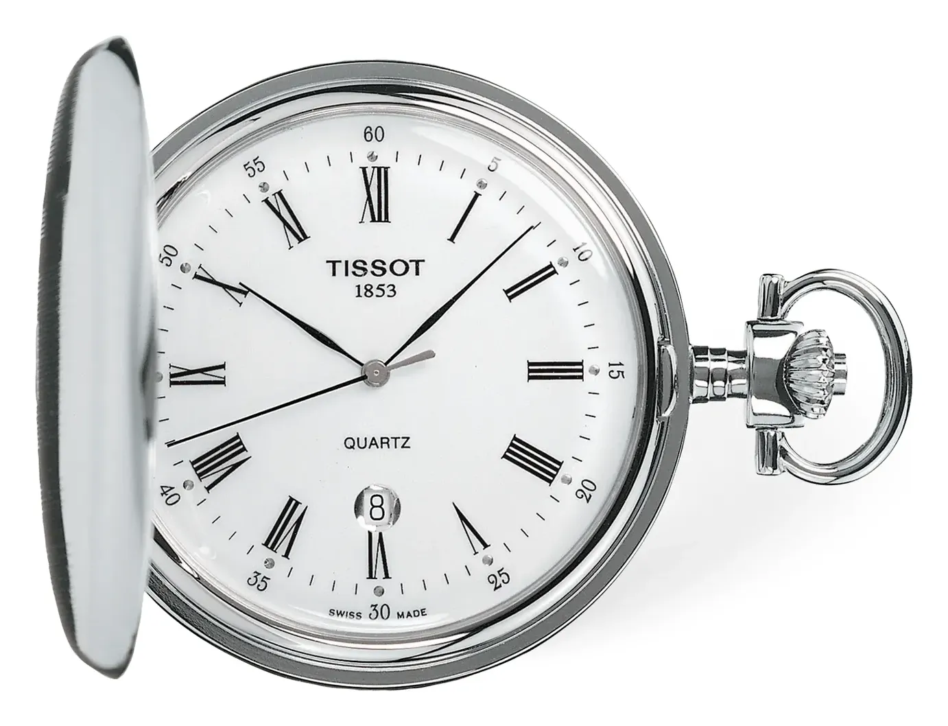 Tissot Savonnette 48.5mm T83655313, reference T83655313, white dial, stainless steel case