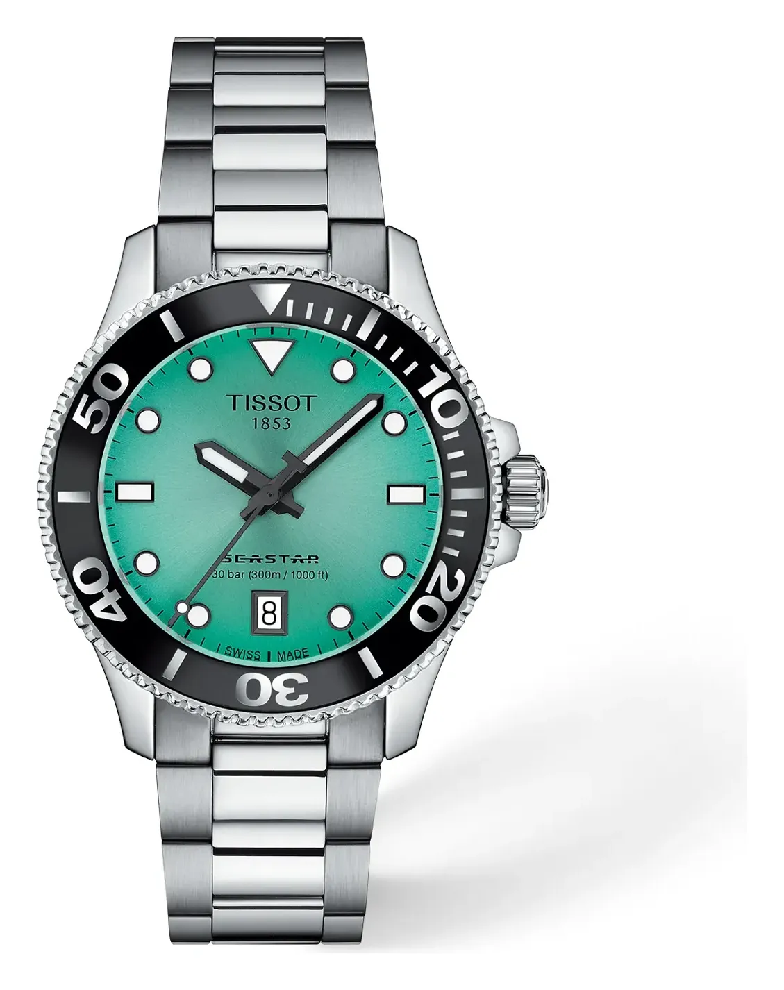 Tissot Seastar 1000 36mm T1202101109100, reference T1202101109100, blue dial, stainless steel case