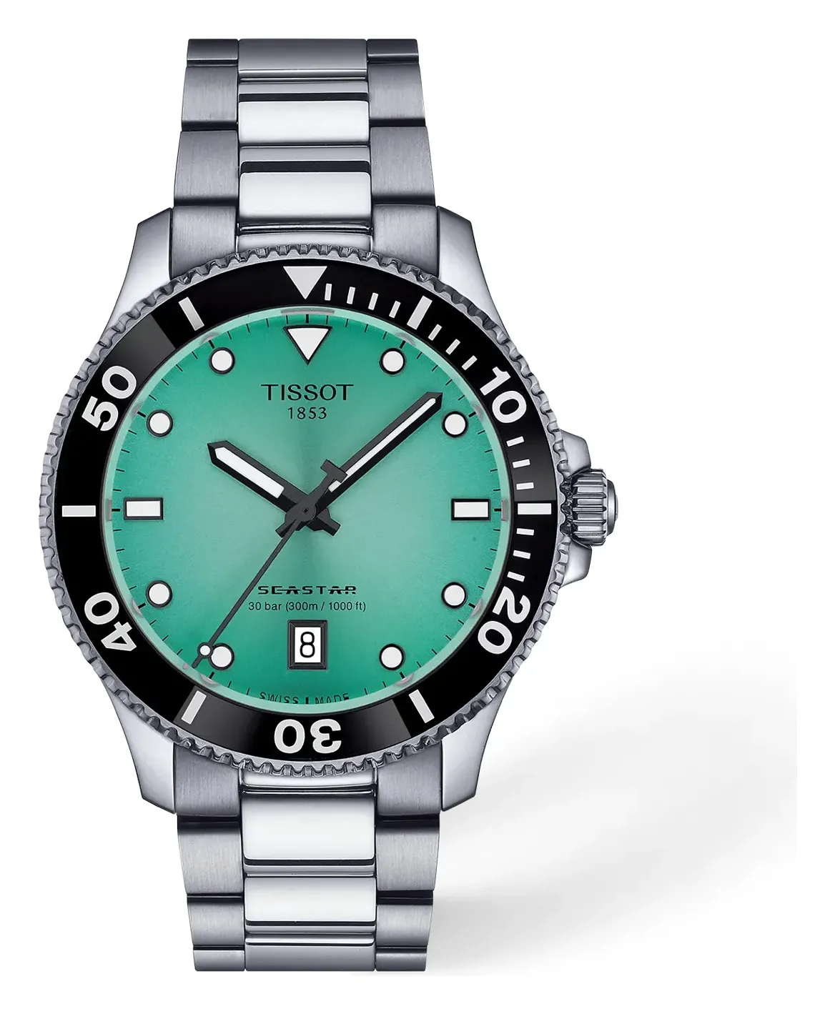 Tissot Seastar 1000 40mm T1204101109100, reference T1204101109100, blue dial, stainless steel case