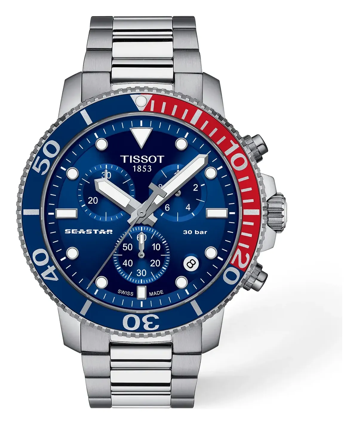 Tissot Seastar 1000 45.5mm T1204171104103, reference T1204171104103, blue dial, stainless steel case