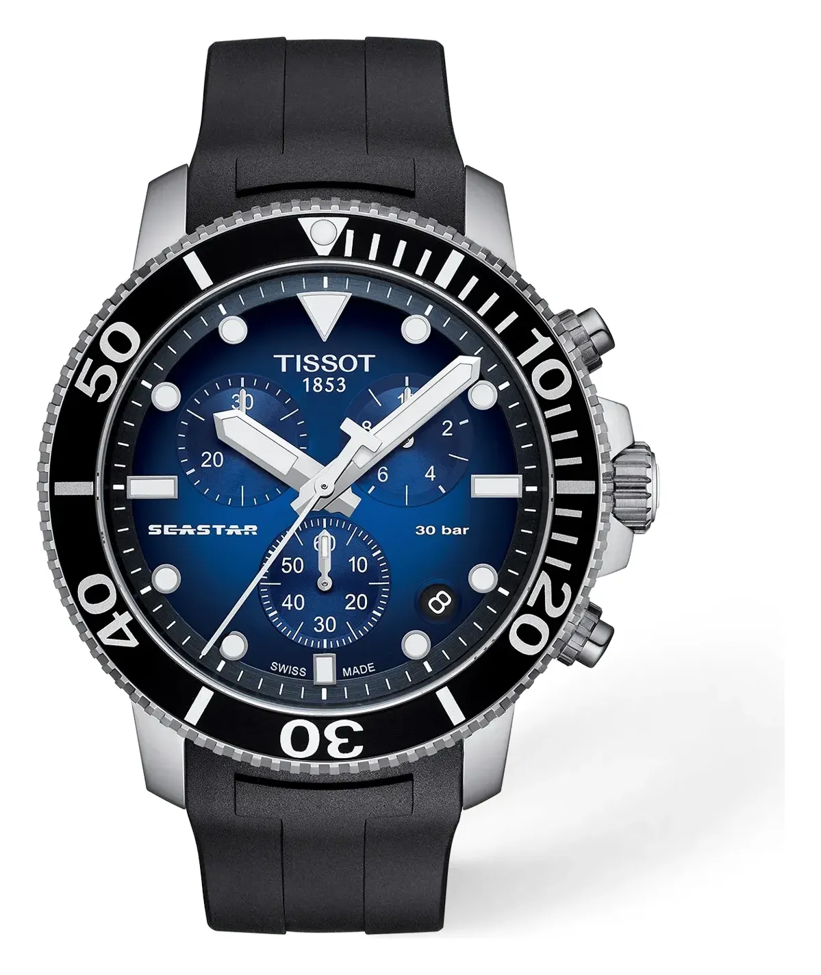 Tissot Seastar 1000 45.5mm T1204171704100, reference T1204171704100, blue dial, stainless steel case