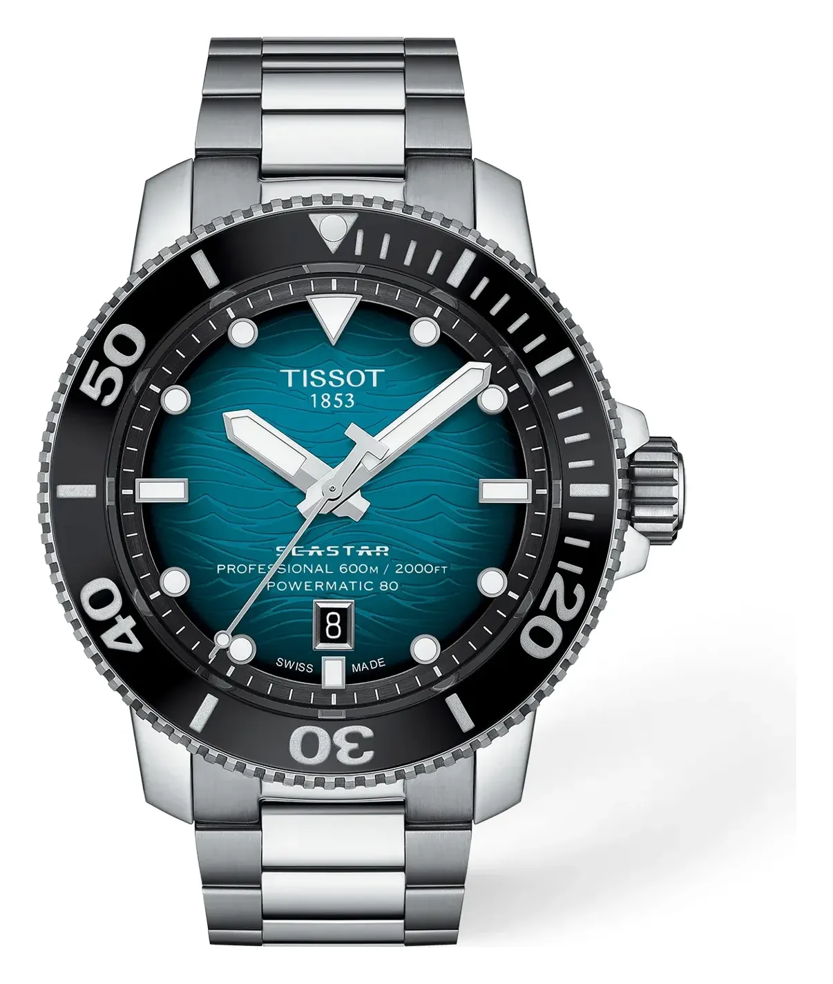 Tissot Seastar 2000 46mm T1206071104100, reference T1206071104100, blue dial, stainless steel case