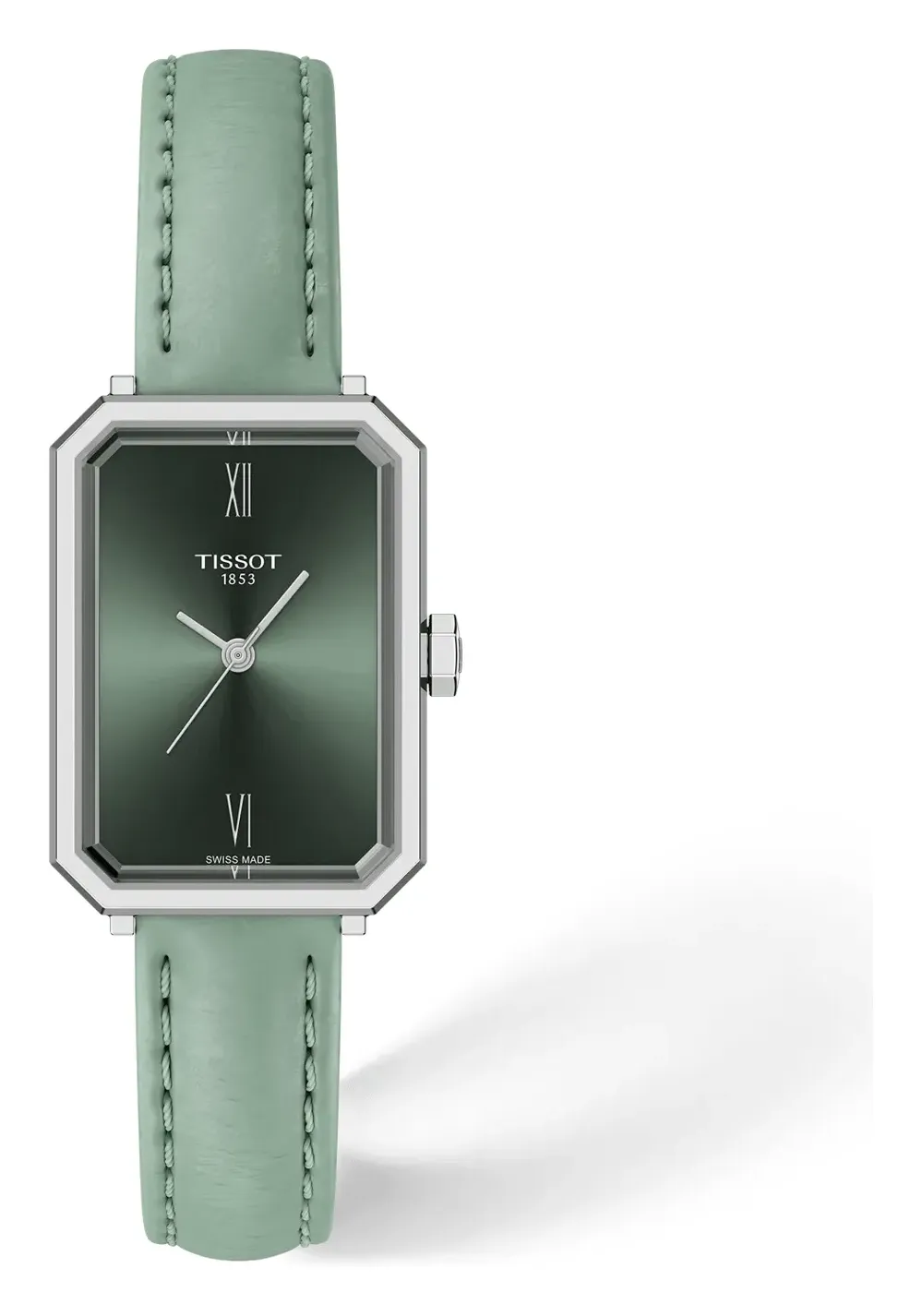 Tissot SRV 30mm T1601101609300, reference T1601101609300, green dial, stainless steel case