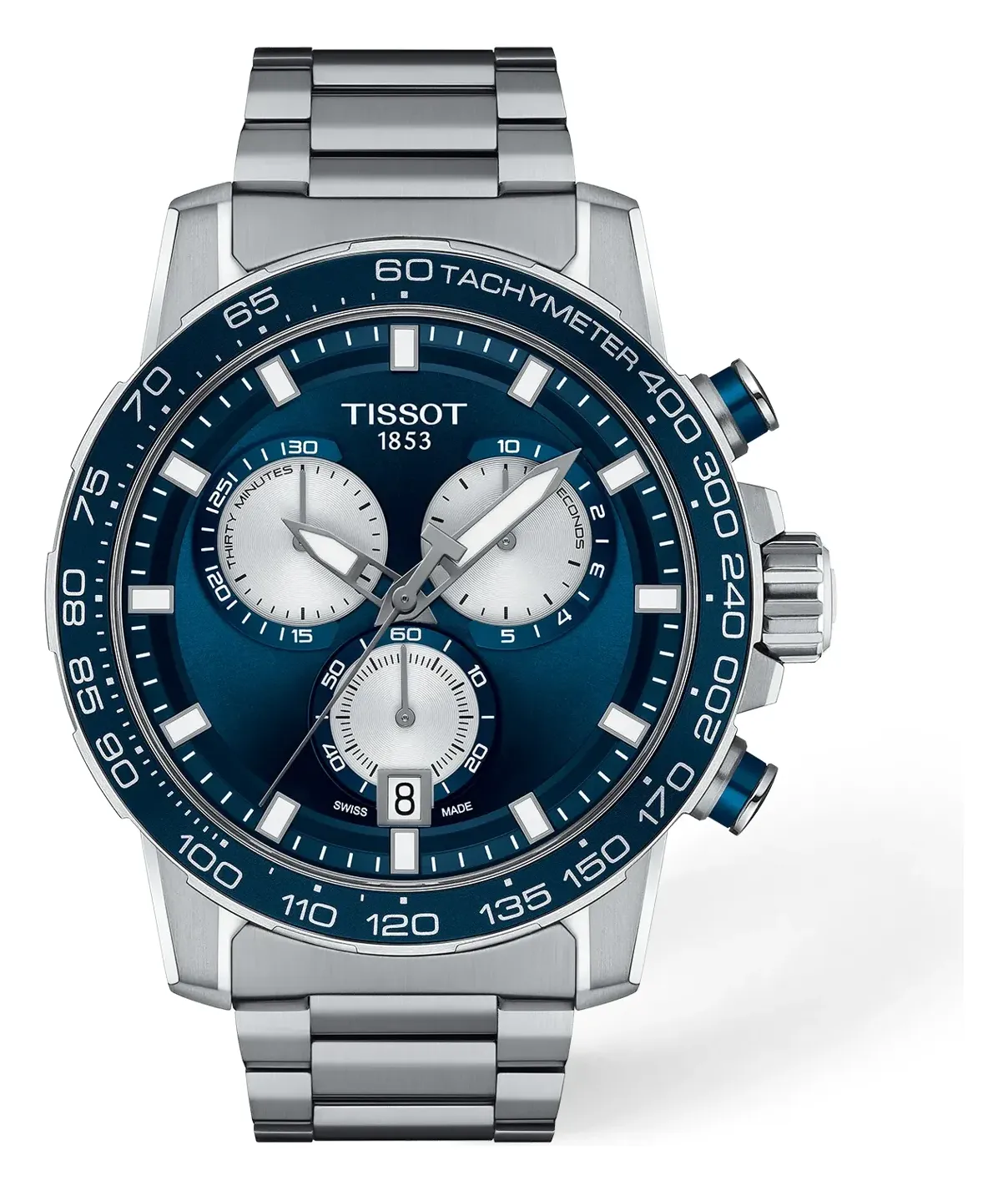 Tissot Supersport Chrono 45.5mm T1256171104100, reference T1256171104100, blue dial, stainless steel case