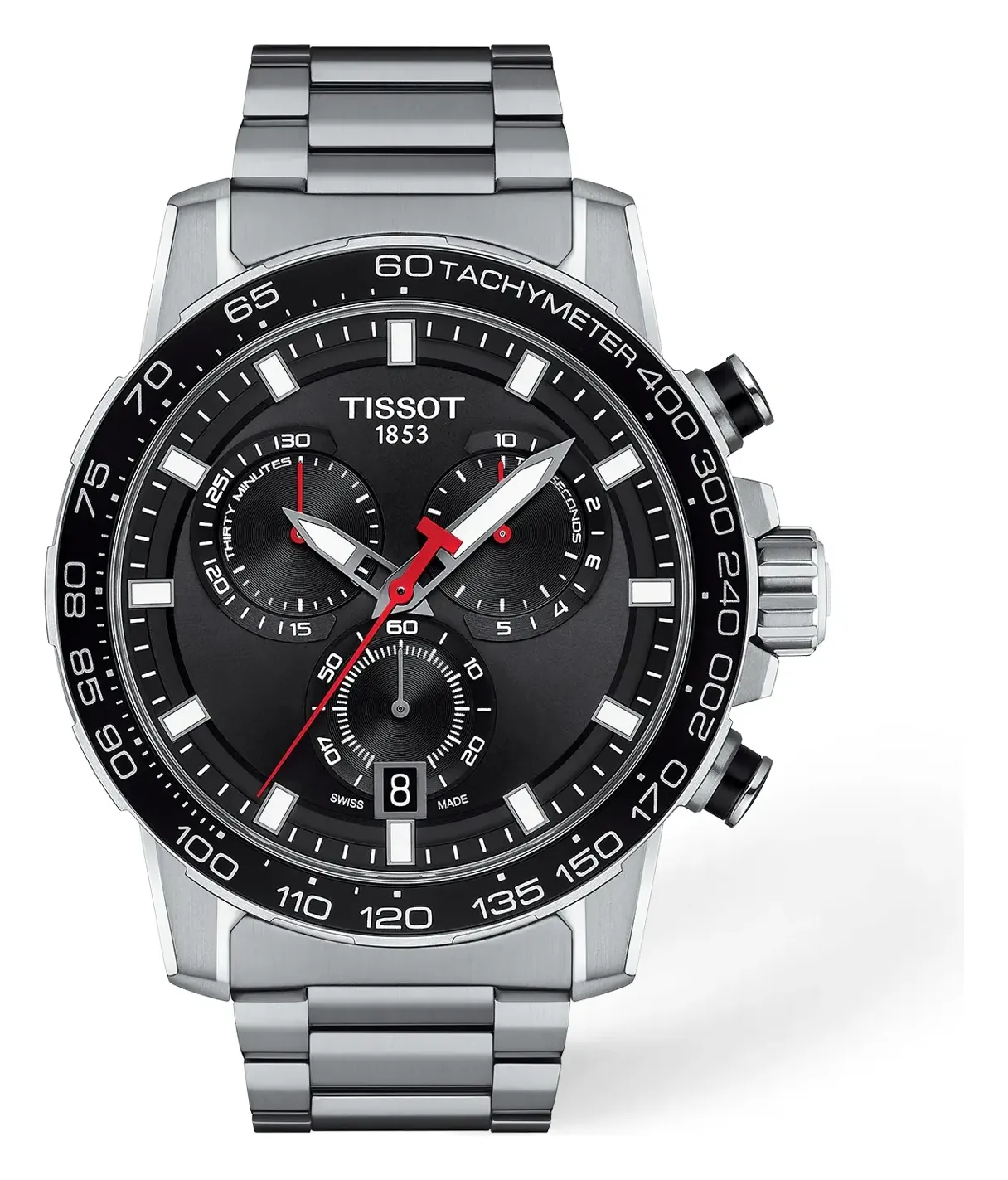Tissot Supersport Chrono 45.5mm T1256171105100, reference T1256171105100, black dial, stainless steel case