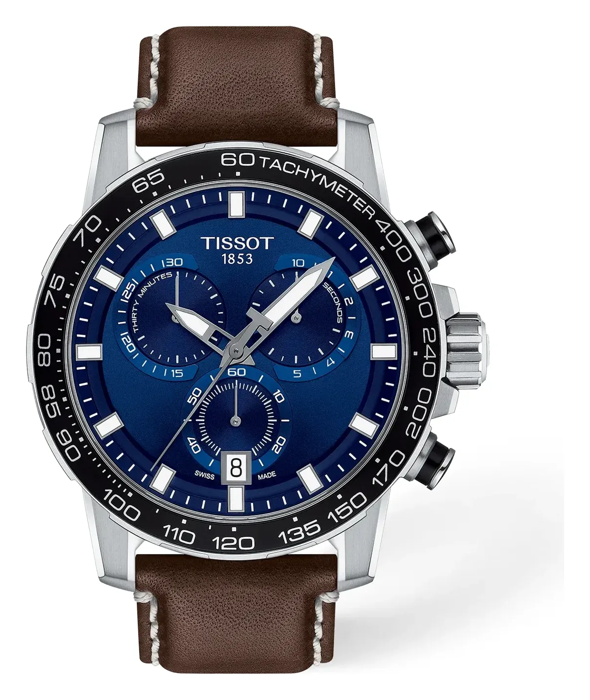Tissot Supersport Chrono 45.5mm T1256171604100, reference T1256171604100, blue dial, stainless steel case